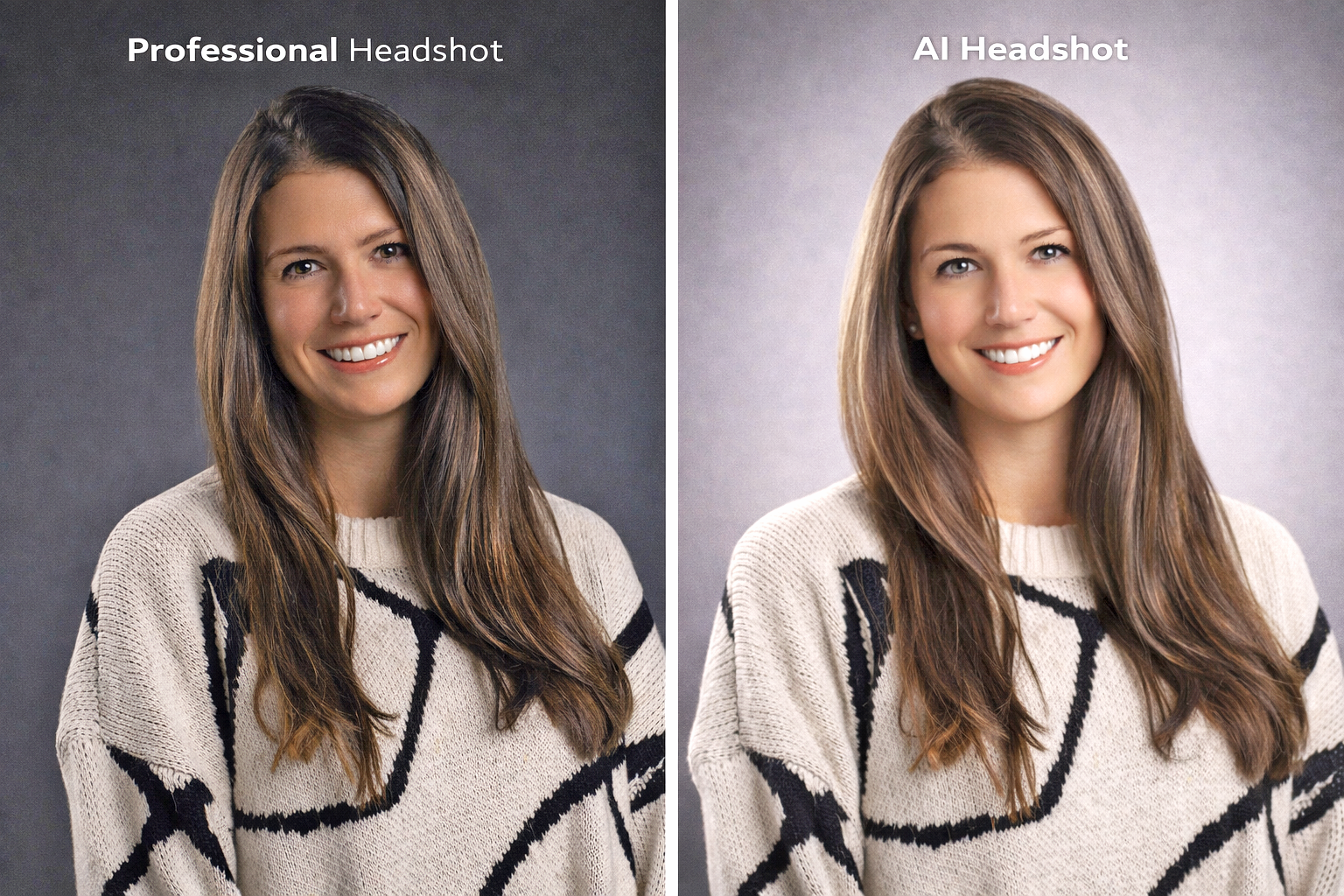 AI headshot generator vs professional headshot photographer Atlanta studio setup process comparison